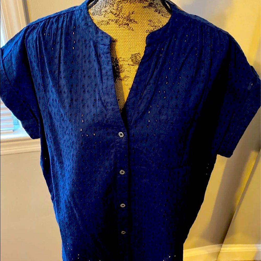 J.Crew Eyelet Camp Shirt